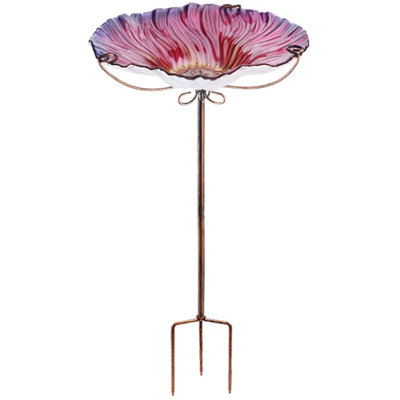 Glass Mosaic Birdbath