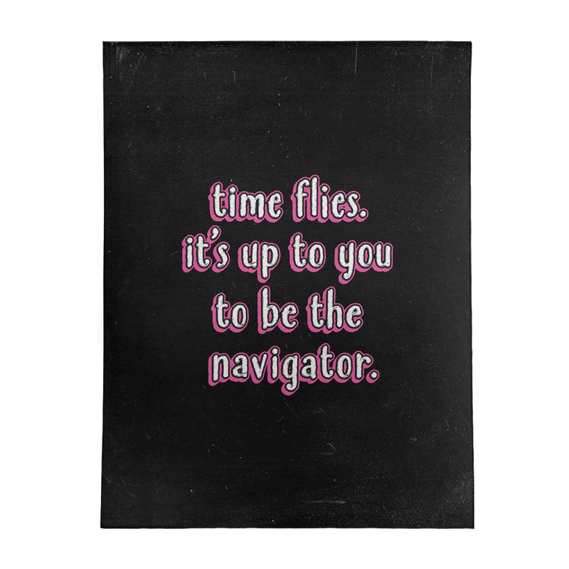 Tapis en chenille de polyester style Quotes, Rectangle 5 pi x 7 pi