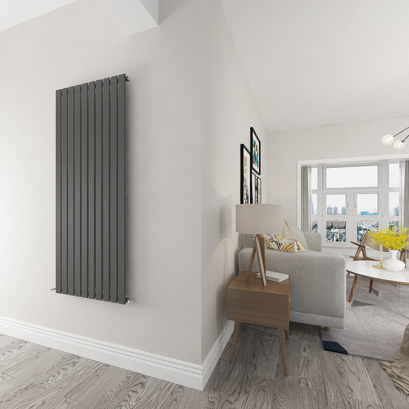 Annmarie Vertical Designer Radiator, Grey