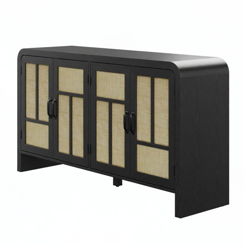 Buffet 59 po en rotin noir