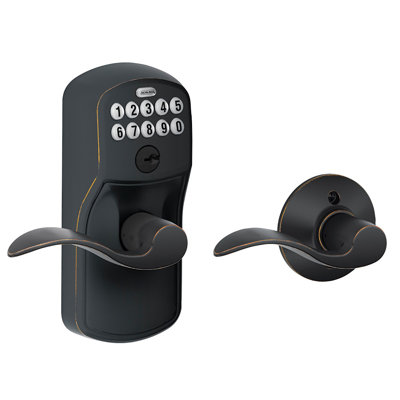 Accent Keypad Lever with Plymouth Trim