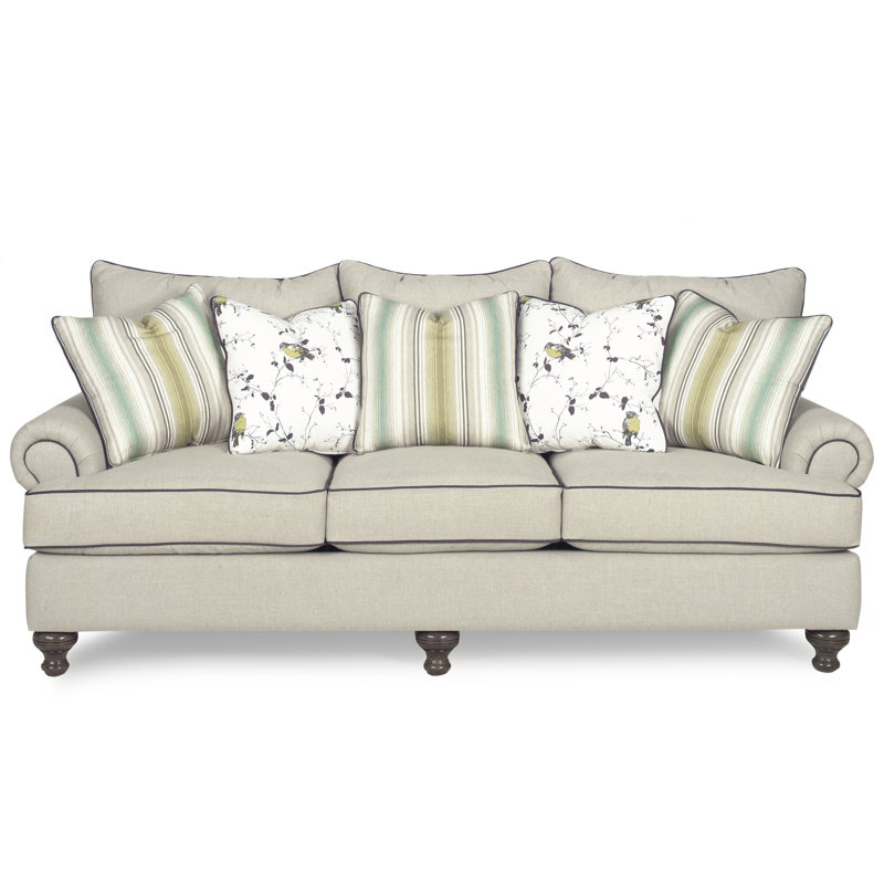 Duckling Upholstered 100'' Sofa, Linen, No, Goody 23