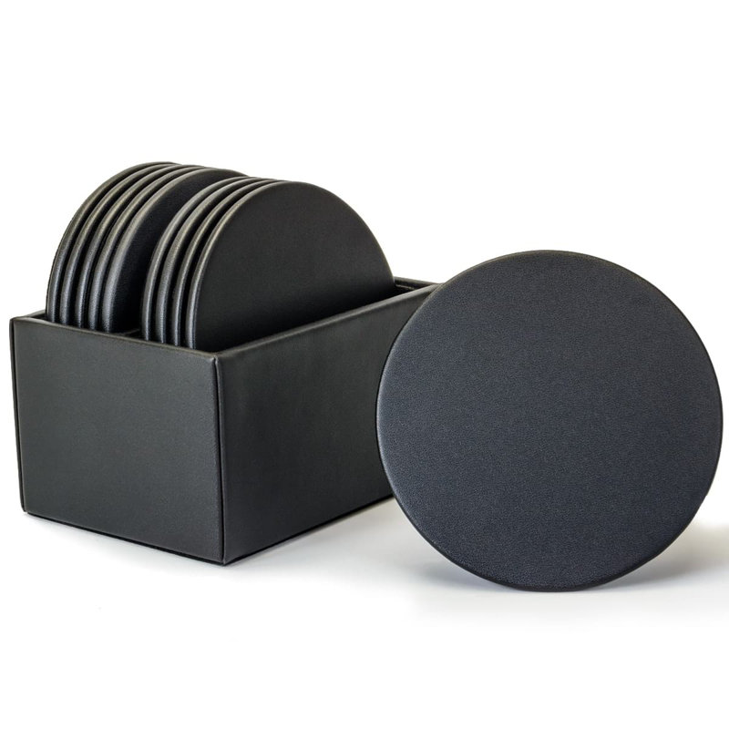 Ensemble de literie avec porte-verres 11 pièces, Noir