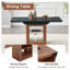 Ensemble de table de salle à manger extensible avec rangement, ensemble de salle à manger en bois pour 4 à 8 personnes avec chaises rembourrées, ensemble de table de cuisine compacte pour la salle à manger-131083001-131083002-131083003
