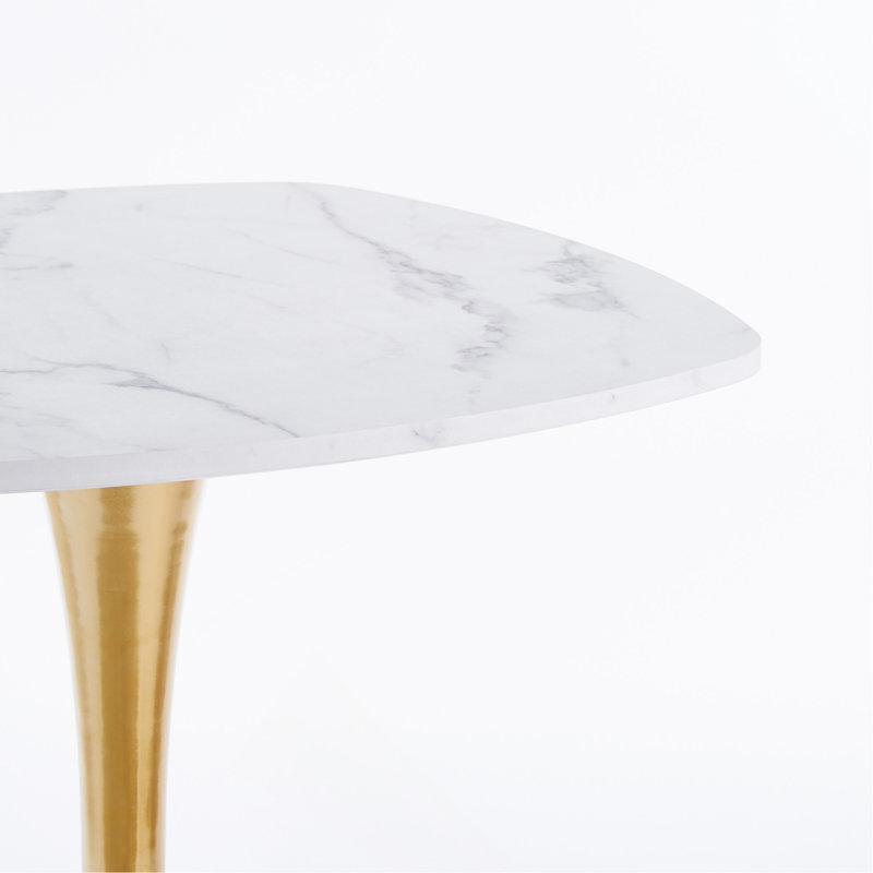 31.5" Dining Table, White, 28.93" H x 31.5" W x 31.5" D, White