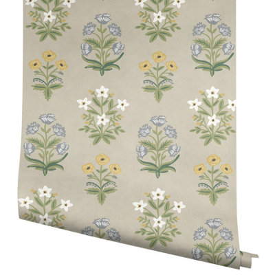 Rifle Paper Co. Mughal 27" L x 27" W Smooth Wallpaper Roll