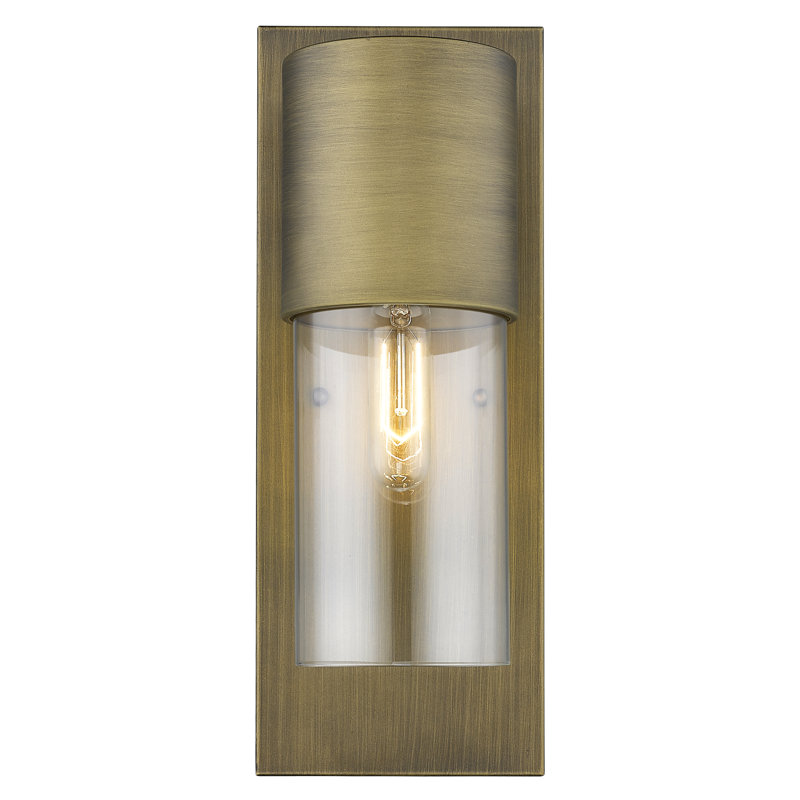 Donegal Wall Light, Raw Brass, Clear