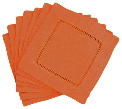 Hemstitch Cocktail 6" Napkins (Set of 12) Fabric Textile Products, Inc.