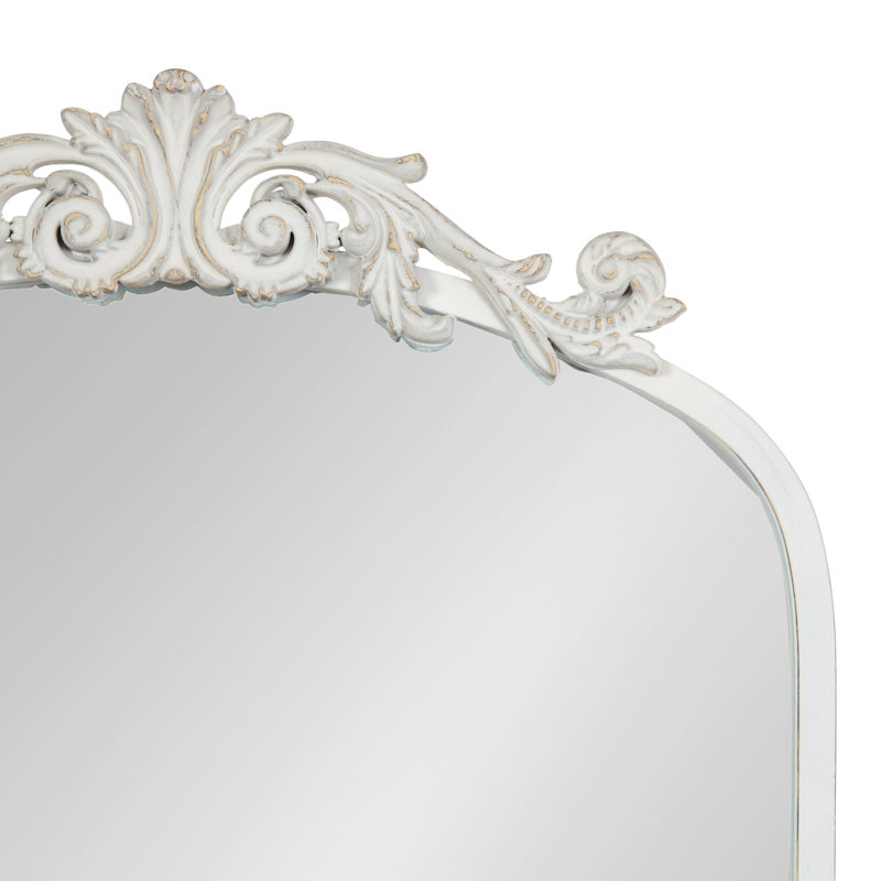 Anglo Metal Flat Mirror, 30.75" x 19", White