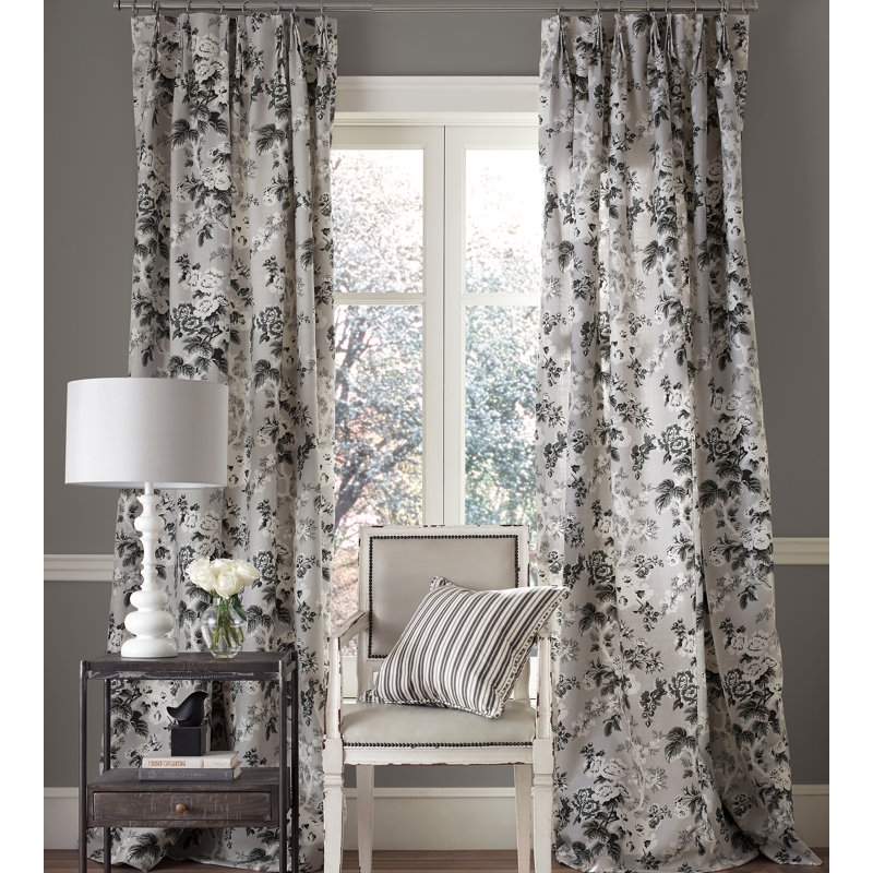 Botanica Ascot Linen Print Fabric, French Gray