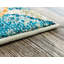 Tapis abstrait bleu / crème Higley-1269928176