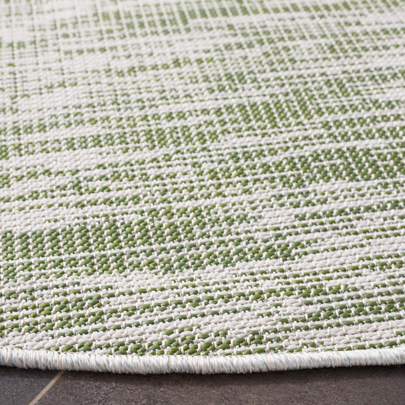 Hampton Performance Abstract Indoor/Outdoor Area Rug, Round 6'5"