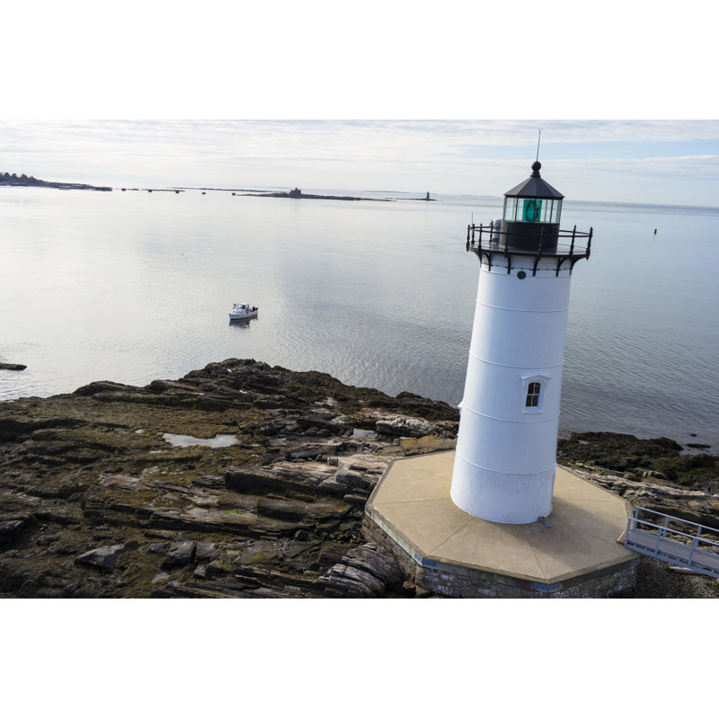 Portsmouth Harbor Lighthouse by BirdsEyePhotography - Wrapped Canvas Print, 20cm H x 30cm W x 3.8cm D