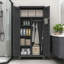 73" Tall Metal Tool Storage Cabinet, With Ample Storage Space For Garage,Warehouse,Garden,Office, Living Room,Bathroom,Utility Room ( Slate )