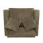 Fauteuil paresseux brun confortable avec velours côtelé, bonne résilience, structure en bois et pieds en plastique, siège, facile à placer dans de petits espaces