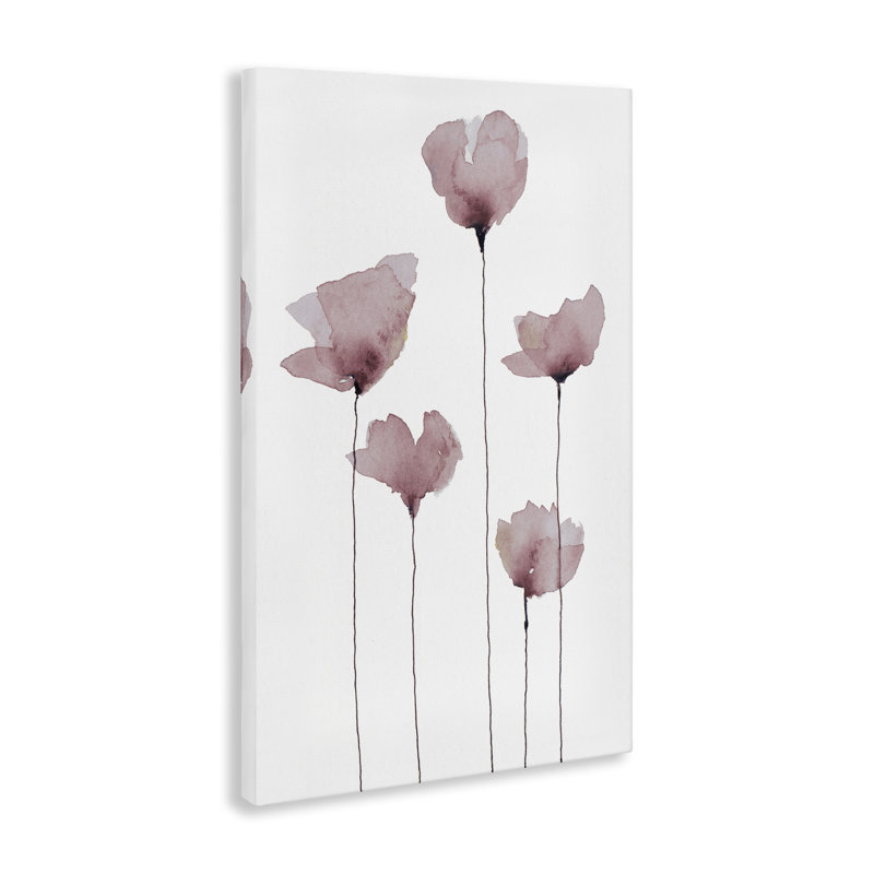 Art mural debout sur de grandes fleurs par Krinlox, H 24 po x l 16 po