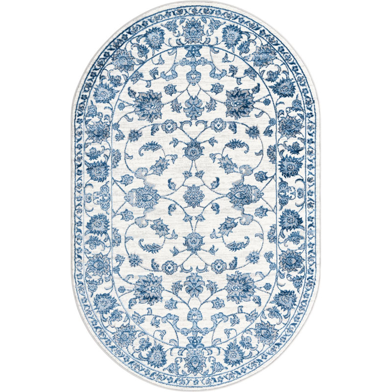 Ermir Oriental Indoor Rug, Oval 5'3" x 8'