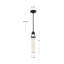 Luminaire suspendu cylindrique à 1 lumière Wynwood-88775003