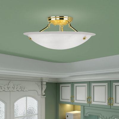 Plafonnier semi-encastré 3 lumières Aneudi