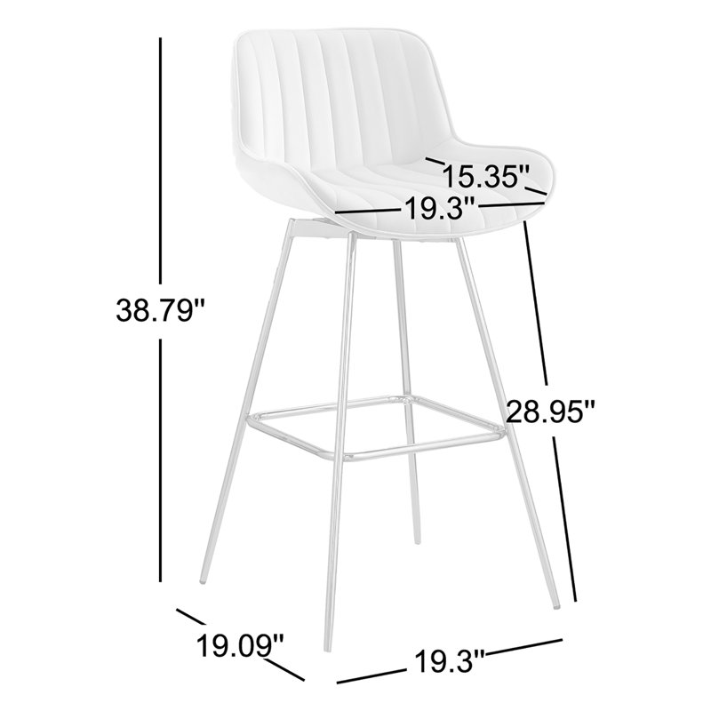 Abingdon Swivel Upholstered Counter Stool with Metal Frame, Caramel