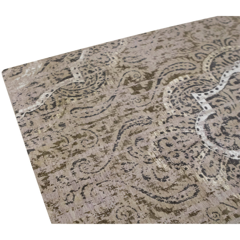 Hand Knotted Area Rug in Grain
