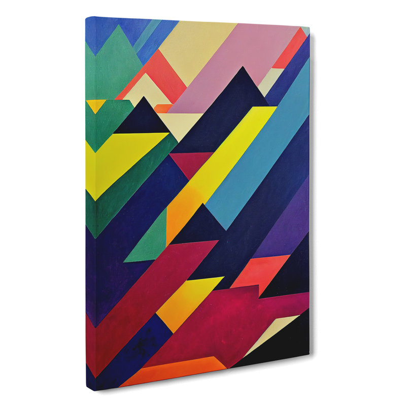 Positive Abstract Art - Wrapped Canvas, 60cm H x 40cm W x 3cm D
