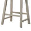 Ensemble de 2 tabourets de comptoir ergonomiques sans dossier gris clair de 17,5 po Alonzo