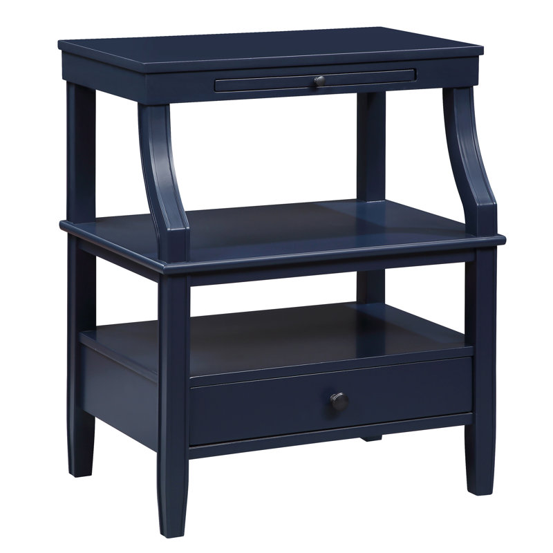 Table de chevet de rangement Midnight Blue, Navy Blue