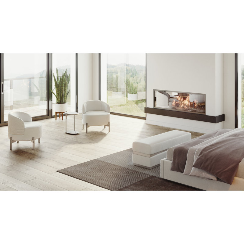 Livata Upholstered King Bed, Rubino White