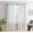 Hallmark Solid Semi-Sheer Faux Linen Polyester Grommet Curtain Panels-1454332455-1454332454
