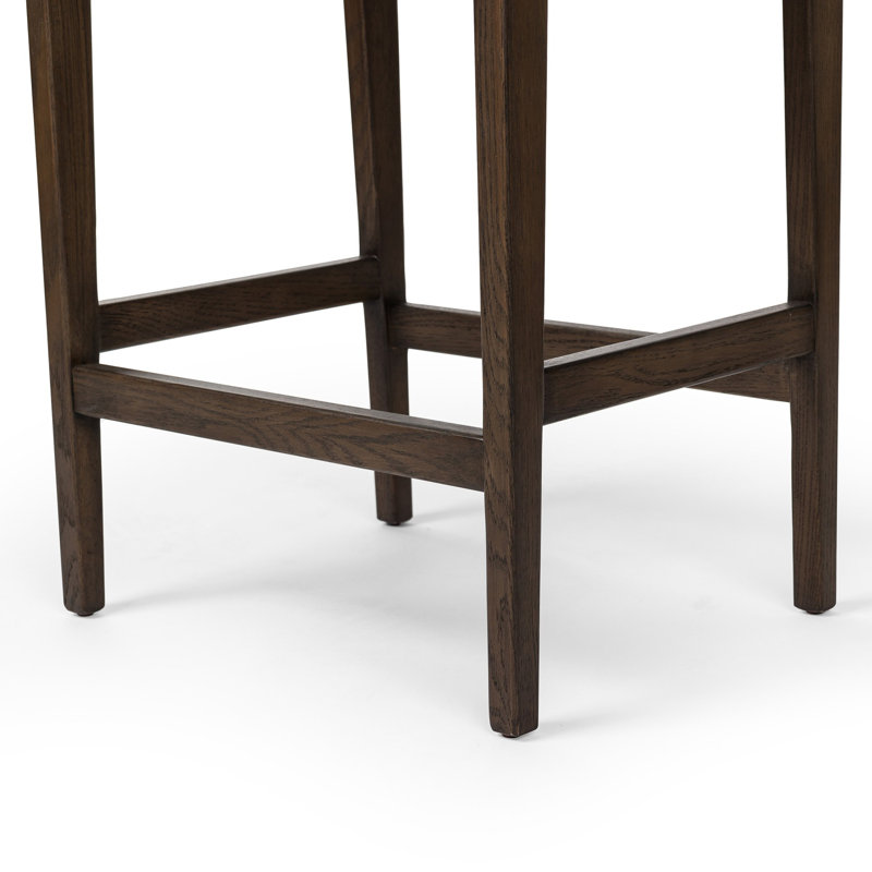 Aya Stool, Counter Stool (26.77" Seat Height), Polyester Blend Savile Flax