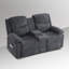 Causeuse inclinable avec massage et chauffage - Causeuse inclinable manuelle avec console pour salon, bureau, cinéma maison-1364279477