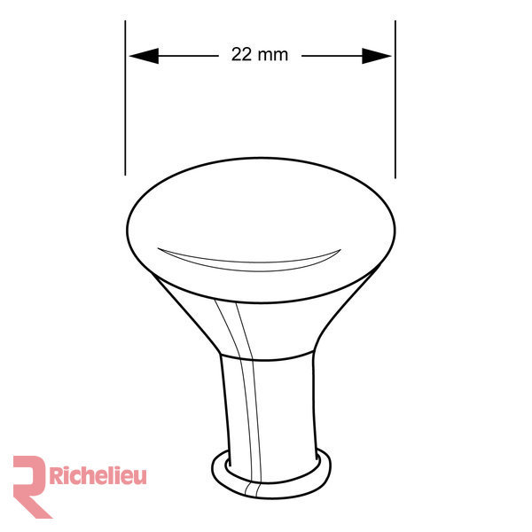 Expression 7/8" Diameter Round Knob, Brushed Nickel