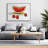 Grapefruit Slice - Kitchen Red Framed Canvas Home Decor