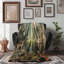 «Twilight Forest Treasures» - couverture en sherpa de qualité supérieure - reproduction d'art luxueuse-96939480