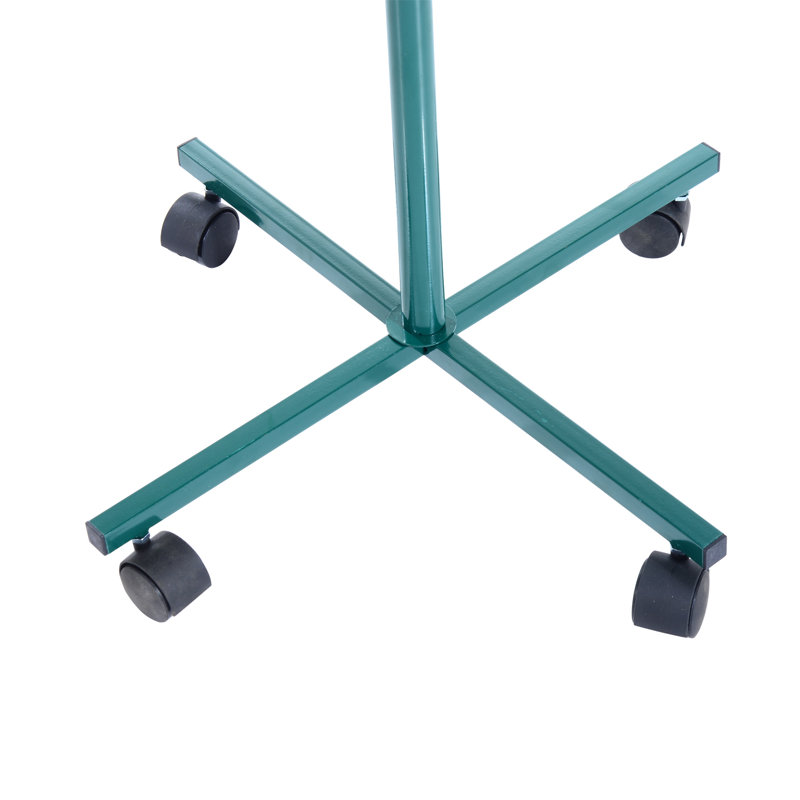 PawHut 49" Green Rolling Bird Play Stand with Perch