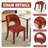 Oval Modern Dining Set, Wooden 70'' Wide Dining Table with Upholstered Chenille Fully Wrapped Side Chair for Dining Room-1262627269-1262627271-1262627129
