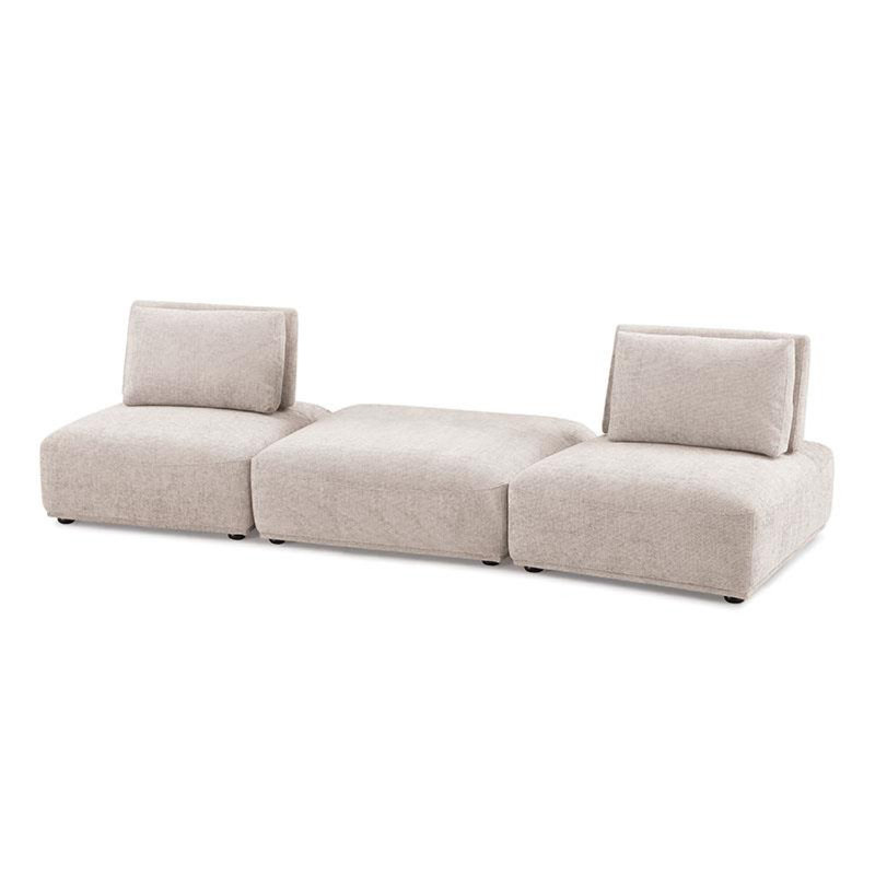 Canapé modulaire 2 places Stavan Boucle 114 po Stavan, Boucle brun clair