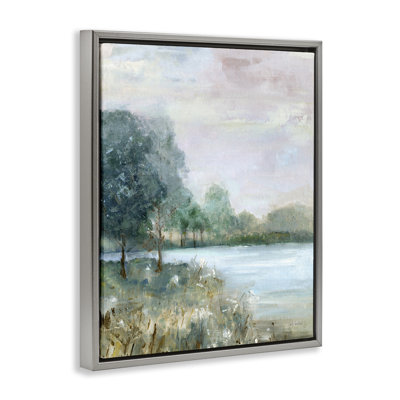 Cadre flottant Serene Riverside View, design par Sally Swatland