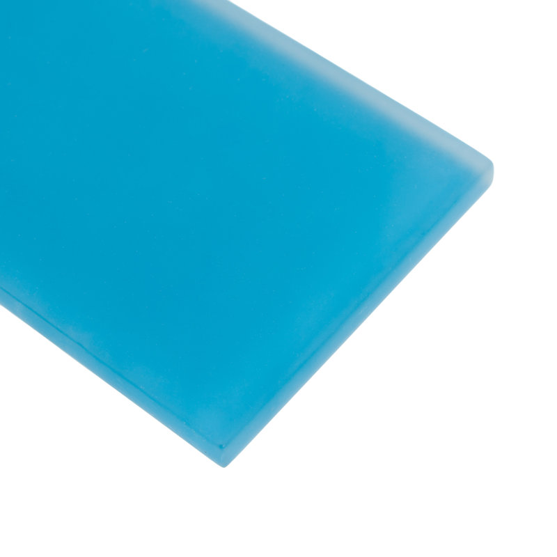 3"X 12" Matte Finished Glass Subway Tile, Ocean Blue