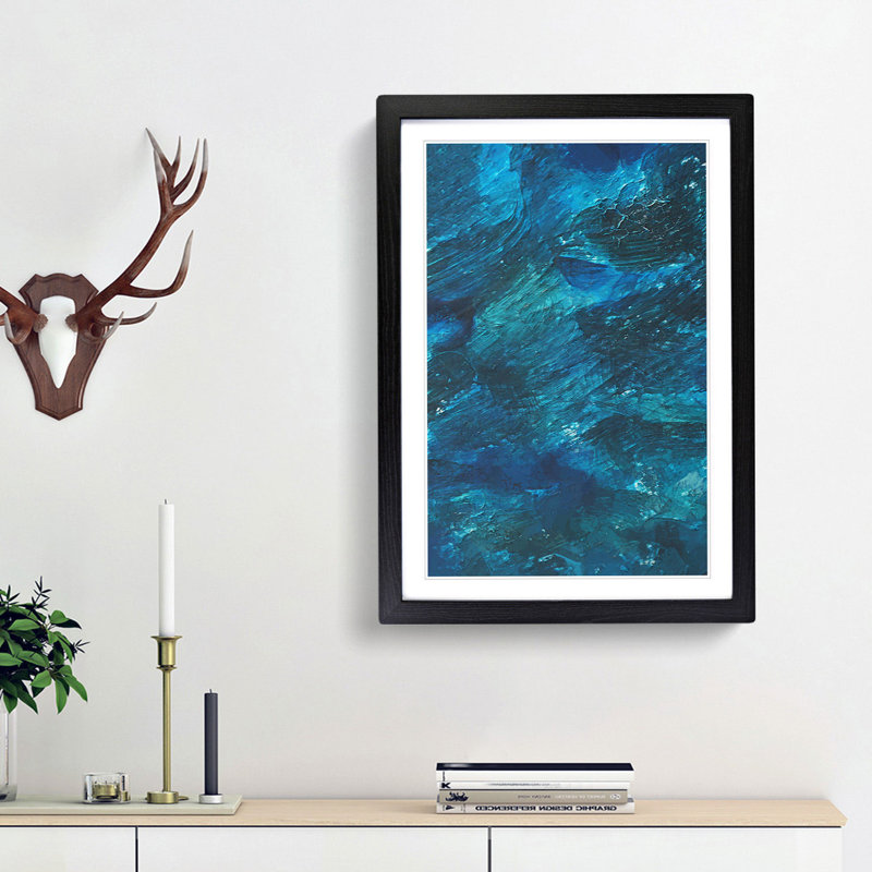 Belonging in Abstract - Picture Frame Graphic Art Print, 48cm H x 36cm W x 2cm D, Black Framed