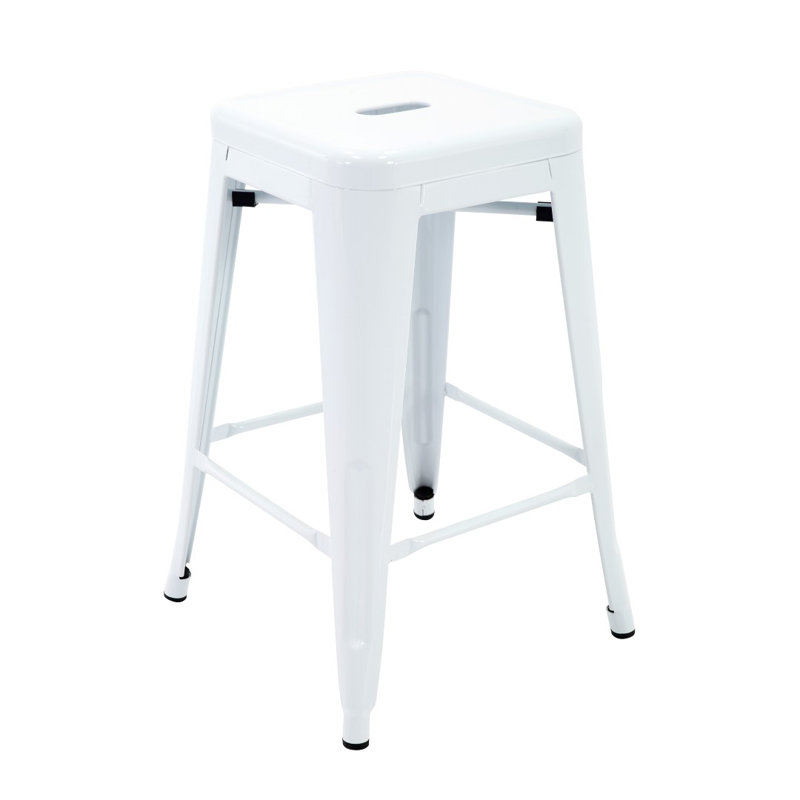 Tabouret de bar 24 po Candys, Blanc