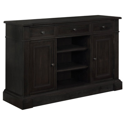 Girace 2-Door Rectangular Server Antique Noir