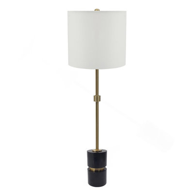D10x34 "Ipori albâtre et lampe de buffet en métal