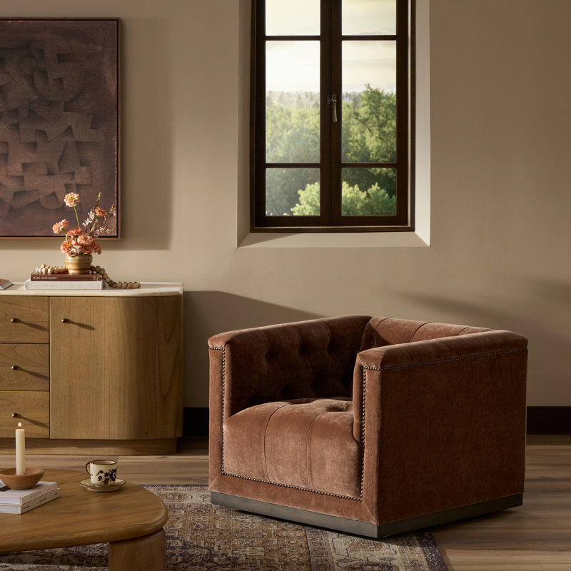 Maxx Swivel Chair, Sapphire Birch