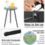 Round Outdoor Side Table - 13.5 cm W 13.5 cm D