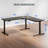 71'' L-Shaped Home Office Height Adjustable Standing Desk-1621902330-1621961891