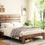 Structure de lit plateforme très grand en bois, teinte brun foncé, bruit, sommier non requis, processus d'assemblage facile, lit sous rangement, expérience de bruit, pas de ressort, options abondantes, simple-1753313709