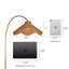 Lampadaire arqué Millerville 70,5 po-1559599925