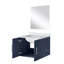Meuble-lavabo simple.  Comptoir et miroir en marbre de culture-812972133